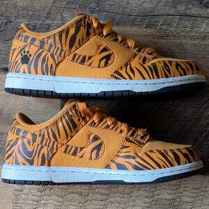 Nike Dunk Low Next Nature Sneakers Tiger Stripes Shoes Big Kids 3Y